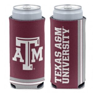 Texas A&M Aggies Can Cooler Slim Can Design