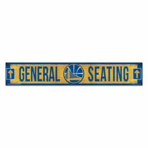 Golden State Warriors Sign 6x36 Wood General Seating