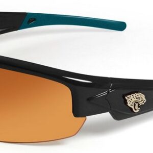 Jacksonville Jaguars Sunglasses - Dynasty 2.0 Black with Teal Tips