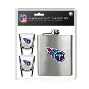 Tennessee Titans Flask and Shot Glass Set