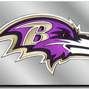 Baltimore Ravens License Plate Laser Cut Silver