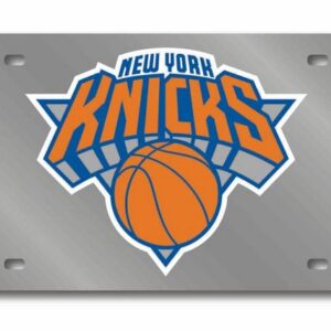 New York Knicks License Plate Laser Cut Silver