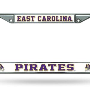 East Carolina Pirates License Plate Frame Chrome