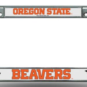Oregon State Beavers License Plate Frame Chrome