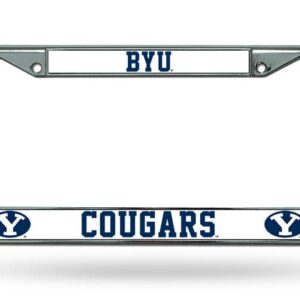 BYU Cougars License Plate Frame Chrome