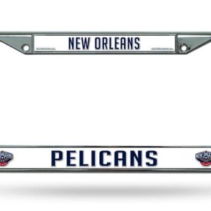 New Orleans Pelicans License Plate Frame Chrome