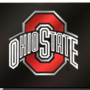 Ohio State Buckeyes License Plate Laser Cut Black