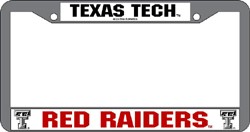 Texas Tech Red Raiders License Plate Frame Chrome