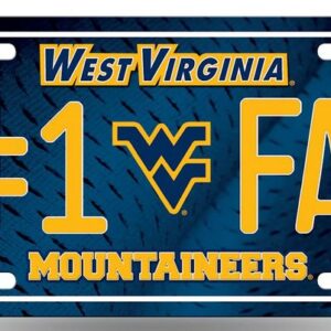 West Virginia Mountaineers License Plate - #1 Fan