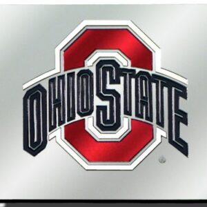 Ohio State Buckeyes License Plate Laser Cut Silver