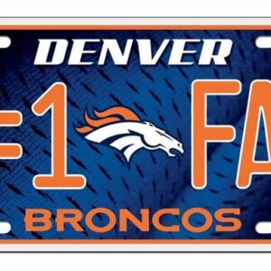 Denver Broncos License Plate #1 Fan
