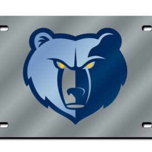 Memphis Grizzlies License Plate Laser Cut Silver