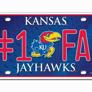 Kansas Jayhawks License Plate #1 Fan