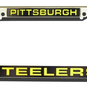 Pittsburgh Steelers License Plate Frame Laser Cut Chrome