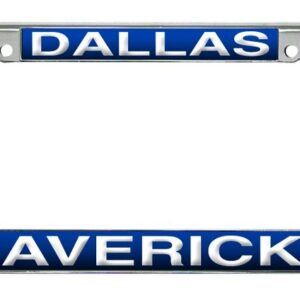 Dallas Mavericks License Plate Frame Laser Cut Chrome