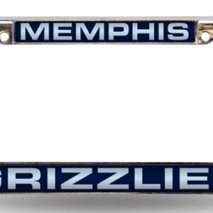 Memphis Grizzlies License Plate Frame Laser Cut Chrome