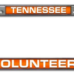 Tennessee Volunteers License Plate Frame Laser Cut Chrome