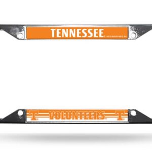 Tennessee Volunteers License Plate Frame Chrome EZ View