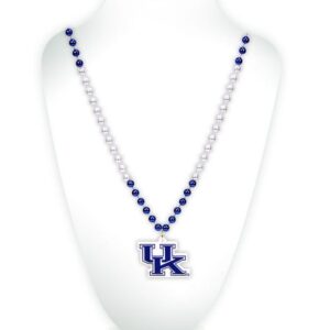Kentucky Wildcats Beads with Medallion Mardi Gras Style