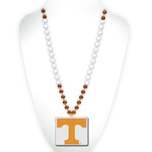 Tennessee Volunteers Mardi Gras Beads with Medallion