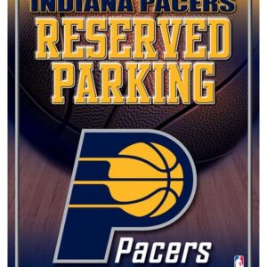 Indiana Pacers Metal Parking Sign