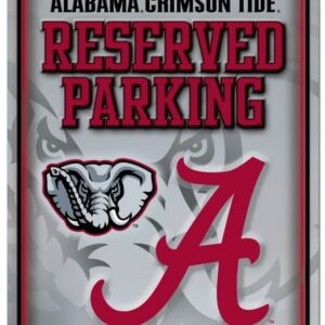 Alabama Crimson Tide Sign Metal Parking