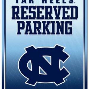 North Carolina Tar Heels Metal Parking Sign