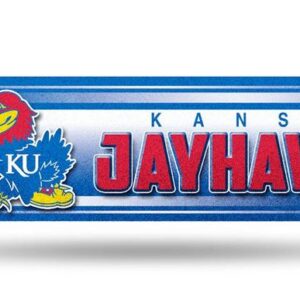 Kansas Jayhawks Decal Bumper Sticker Glitter