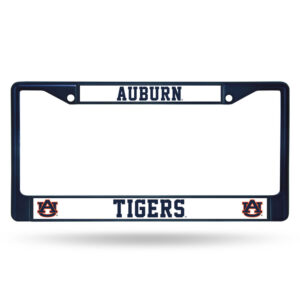 Auburn Tigers License Plate Frame Metal Navy