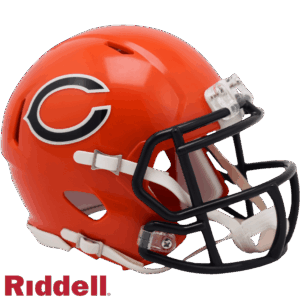 Chicago Bears Helmet Riddell Replica Mini Speed Style On-Field Alternate