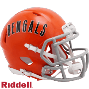 Cincinnati Bengals Helmet Riddell Replica Mini Speed Style 1968-1979 T/B