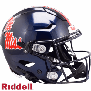 Mississippi Rebels Helmet Riddell Authentic Full Size SpeedFlex Style