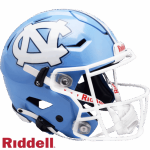 North Carolina Tar Heels Helmet Riddell Authentic Full Size SpeedFlex Style Argyle Stripe