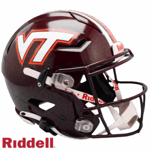 Virginia Tech Hokies Helmet Riddell Authentic Full Size SpeedFlex Style