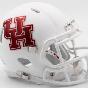 Houston Cougars Helmet Riddell Authentic Full Size Speed Style Matte White