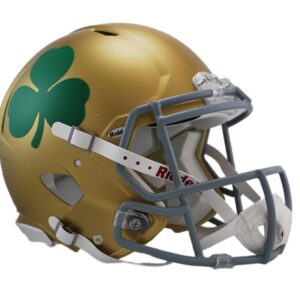 Notre Dame Fighting Irish Helmet Riddell Authentic Full Size Speed Style 2016 Shamrock