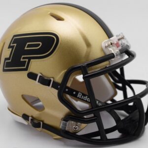 Purdue Boilermakers Helmet Riddell Authentic Full Size Speed Style Gold