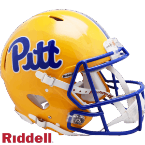 Pittsburgh Panthers Helmet Riddell Authentic Full Size Speed Style Gold