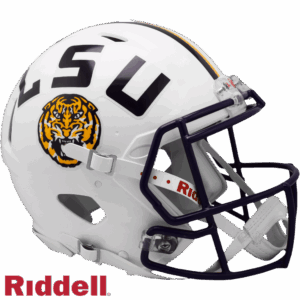 LSU Tigers Helmet Riddell Authentic Full Size Speed Style White