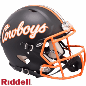 Oklahoma State Cowboys Helmet Riddell Authentic Full Size Speed Style Cowboys Script