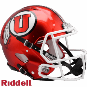 Utah Utes Helmet Riddell Authentic Full Size Speed Style Red
