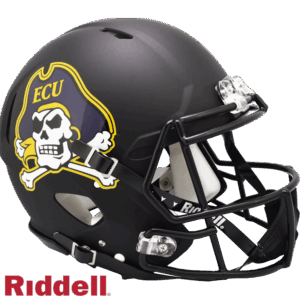 East Carolina Pirates Helmet Riddell Authentic Full Size Speed Style Matte Black