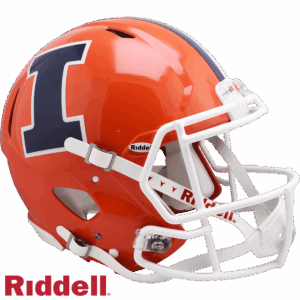 Illinois Fighting Illini Helmet Riddell Authentic Full Size Speed Style
