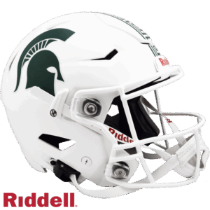 Michigan State Spartans Helmet Riddell Authentic Full Size SpeedFlex Style White