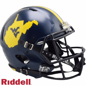 West Virginia Mountaineers Helmet Riddell Authentic Full Size Speed Style Country Roads 2023