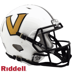 Vanderbilt Commodores Helmet Riddell Authentic Full Size Speed Style White