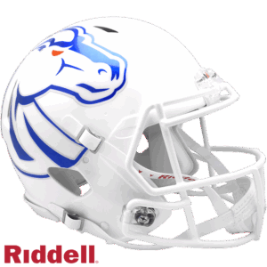 Boise State Broncos Helmet Riddell Authentic Full Size Speed Style White 2024