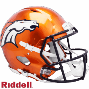 Denver Broncos Helmet Riddell Authentic Full Size Speed Style FLASH Alternate