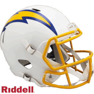Los Angeles Chargers Helmet Riddell Replica Full Size Speed Style Color Rush Royal