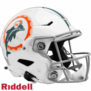 Miami Dolphins Helmet Riddell Authentic Full Size SpeedFlex Style Tribute